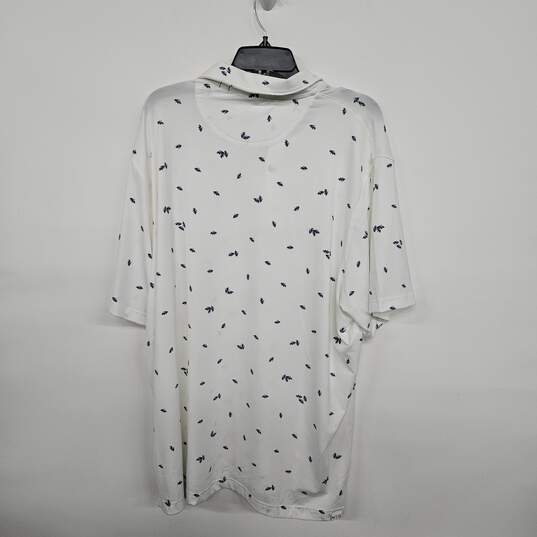 White Patterned Collared Shirt image number 2