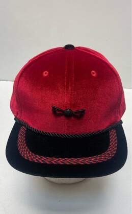 Street Level Clothing Red Velour Golf Snapback Hat Cap