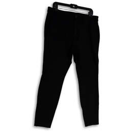 Womens Black Denim Dark Wash Pockets Stretch Skinny Leg Jeans Size XLL