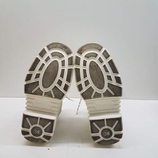Bershka Sneakers Leather Platforms White 7.5 image number 5
