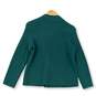 Womens Green Long Sleeve Knitted Double Breasted Coat Size MP image number 4