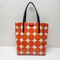 Kate Spade Daycation Bon Shopper Crosshatch Dots Tote Bag Coated Nylon 12x13x5" image number 1