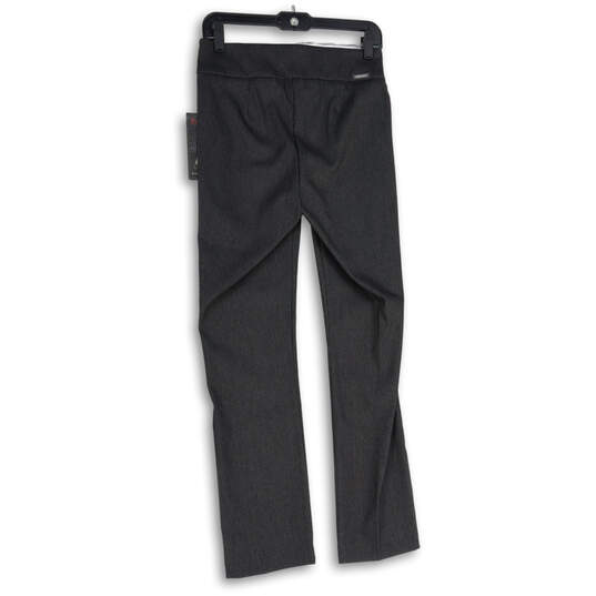 NWT Womens Gray Tummy Control Panel Pull-On Straight Cut Trouser Pants Sz 6 image number 4
