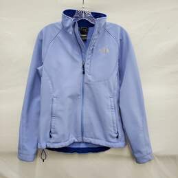 The North Face WM's Apex Glacier Light Blue Polyester Blend & Fleece Lining Full Zip Jacket Size MM