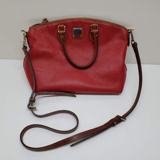 Dooney & Burke Red Leather Crossbody Bag image number 1