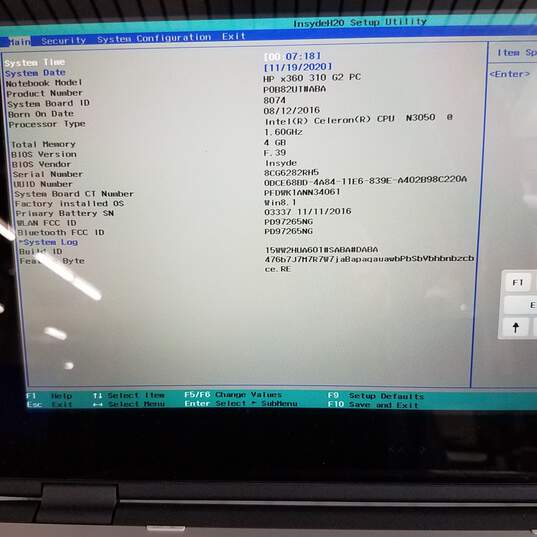 HP x360 310 G2 11 in Intel Celeron N3050 CPU 4GB RAM 128GB HDD image number 9
