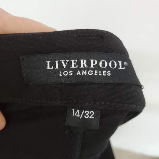 Liverpool The Glider Black Pull On Skirt WM Size 14/32 NWT image number 3