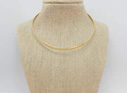 14K Gold Unique Collar Choker Necklace 26.8g alternative image