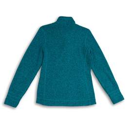 The North Face Womens Better Sweater Blue Fleece Mock Neck Full Zip Jacket Sz M alternative image