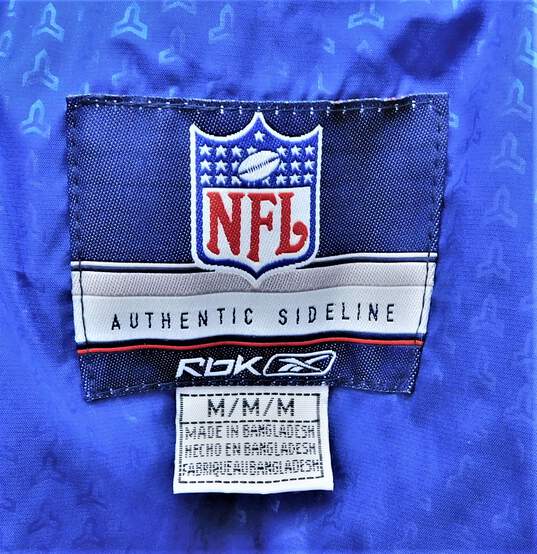 NFL Blue Red NY Giants Puffer Jacket Womens SZ M image number 7