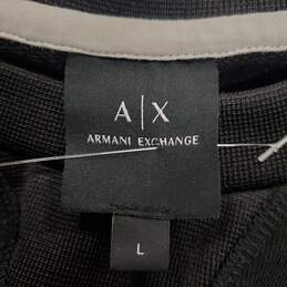 Armani Exchange Men Black Long Sleeve Shirt L