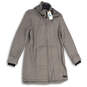 NWT Womens Gray Heather Long Sleeeve Hooded Full-Zip Jacket Size XL image number 3