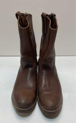 Red Wing Shoes 1155 Nailseat Pecos Brown Leather Pull-On Work Boots Men's 9.5D alternative image
