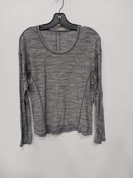 Lululemon Grey Long Sleeve Pullover Activewear Shirt image number 1