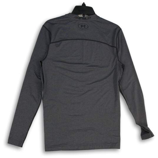 Under Armour Mens Gray Crew Neck Long Sleeve Activewear Pullover T-Shirt Size L image number 2