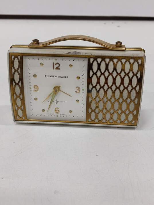 Rare Vintage Phinney-Walker Handbag Shaped Music Alarm Clock image number 1