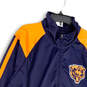 Mens Blue Orange Long Sleeve Chicago Bears Full-Zip Track Jacket Size XXL image number 3