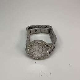 Designer Bulova Silver-Tone Round Dial Chronograph Analog Wristwatch alternative image
