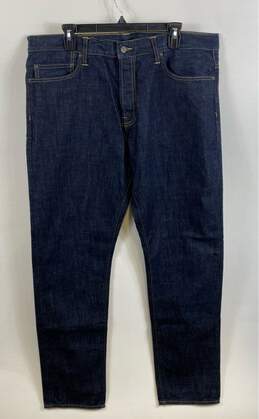Carhartt Mens Blue Klondike Cotton 5 Pocket Design Straight Jeans Size 38 x 32