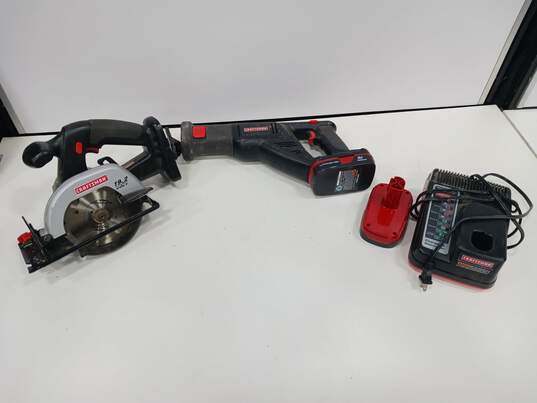 Bundle of 2 Craftsman Power Tools with Charger image number 1