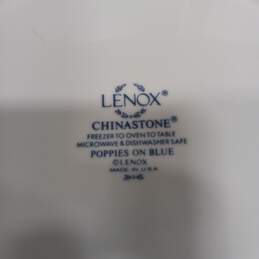 Bundle of 11 White Lenox China Stone Poppies w/ Blue Accents alternative image