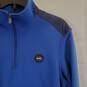 Michael Kors Men Blue Quarter Zip Sweater sz M image number 6