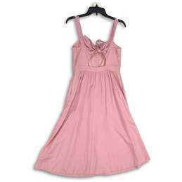 Madewell Womens Pink Sleeveless Button Front Sweetheart Neck A-Line Dress Size 2 alternative image