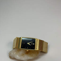 Designer Citizen Gold-Tone Chain Strap Rectangle Dial Analog Wristwatch