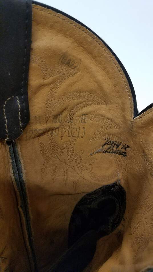 Tony Lama Men Cowboy Boots Black Size 10 image number 7