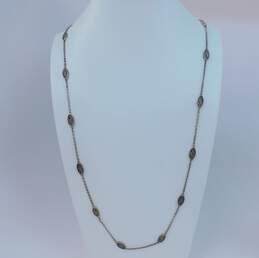 VNTG 925 Lois Hill Indonesia Long Station Necklace