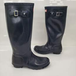 Hunter Original Gloss Tall Rain Boot Black Women's US Size 7