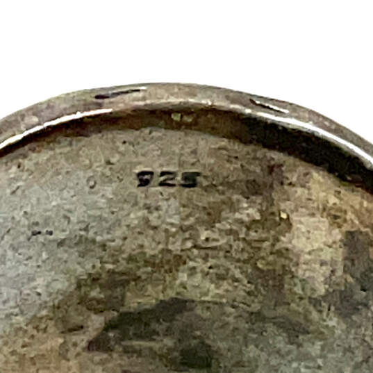 Designer Silpada 925 Sterling Silver Smoky Quartz Stone Engraved Band Ring image number 3