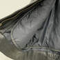 Mens Black Leather Long Sleeve Full-Zip Collared Motorcycle Jacket Size XL image number 3