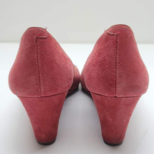 Nine West ISPY Suede Women's Wedge Heels Size 6.5M-Red image number 3