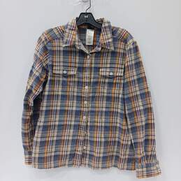 Women's Patagonia Plaid Button-Up Flannel Shirt Sz 10