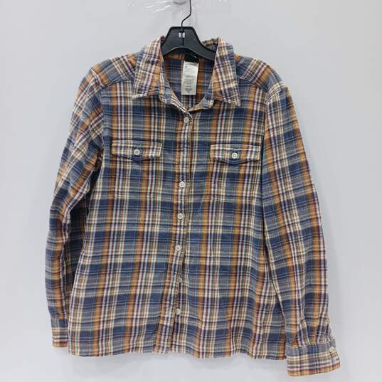 Women's Patagonia Plaid Button-Up Flannel Shirt Sz 10 image number 1