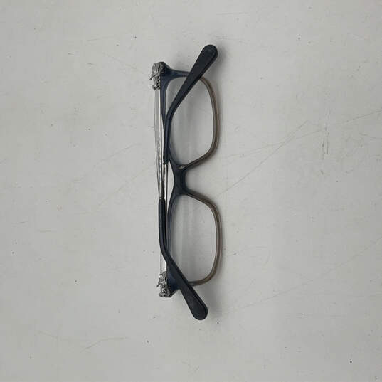 Womens HC6110 Black Denim Taupe Glitter Gradient Rectangular Eyeglasses image number 2