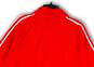 Mens Red Striped Mock Neck Long Sleeve Full-Zip Track Jacket Size XL image number 4
