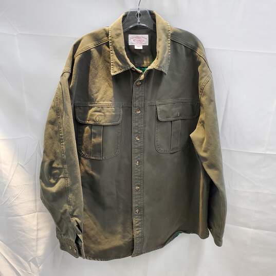 Filson Cotton Flannel Lined Button Up Jacket Size 2XL image number 1