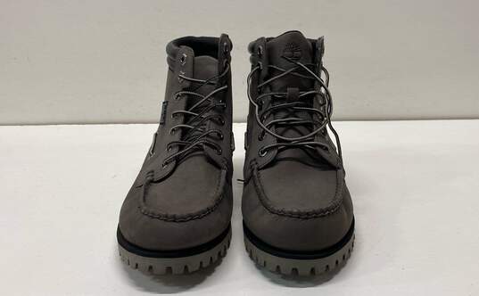 Timberland Oakwell 7 Eye Moc Toe Outdoor Hiking Boots Grey 9 image number 2