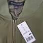 NWT Banana Republic MN's Polyester Green Olive Night Bomber Jacket Size M image number 3