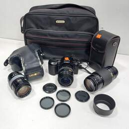 Sigma Auto Focus Camera w/ Lenses & Other Accessories In Bag