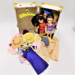 Vintage Effanbee Doll Lot w/ Closet Trunk, Clothes & Accessories
