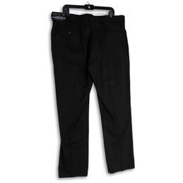 NWT Mens Black Flat Front Slash Pocket Straight Leg chino Pants Size 40X32 alternative image
