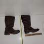 Frye Veronica Slouch Shin High Brown Leather Boots Sz 7.5B 77609 image number 1