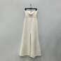 Womens Michaella White Front Slit Strapless Cocktail Maxi Dress Size 4 image number 1