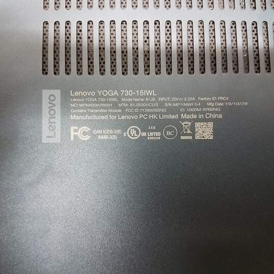 Lenovo Yoga 730-151WL Intel Core i7@1.8GHz Storage 256GB Memory 12GB Screen 15inch image number 7