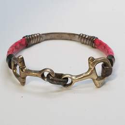 Sterling Silver Horsebit Equestrian Bracelet 31.9g