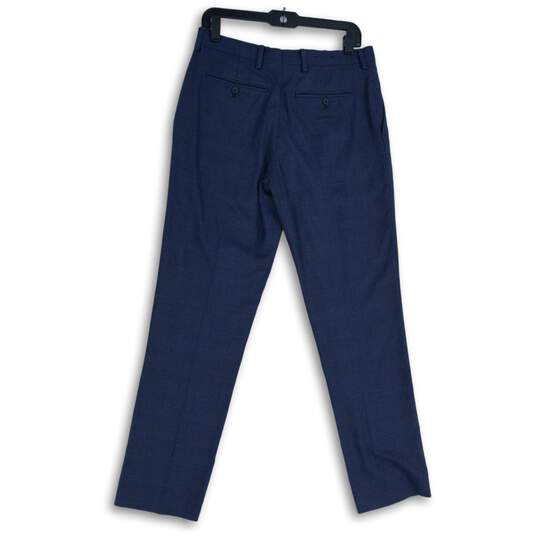 Banana Republic Mens Blue Slash Pocket Flat Front Dress Pants Size 31X32 image number 2