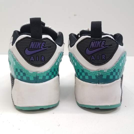 Nke Air Max 90 Toggle SE 'White Psychic Purple Washed Teal' Shoes Boy's 13c image number 4